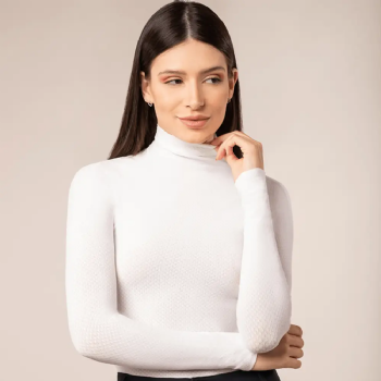 Blusa Mg Lg Gola Alta Scala