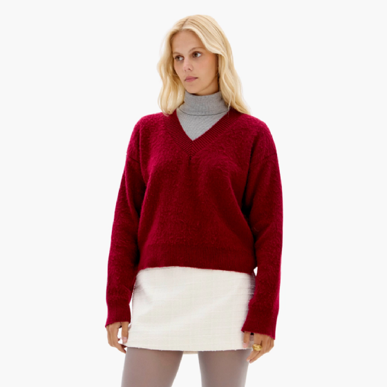 Blusa Tricô C/Decote V