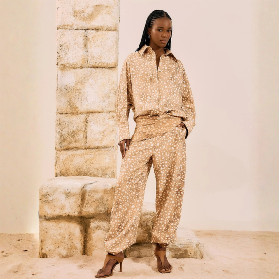 Calça Alfai Wide Leg Animal Print
