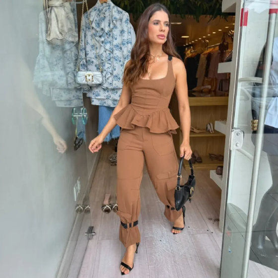 Conj Corset/Calça Utilitária Brave