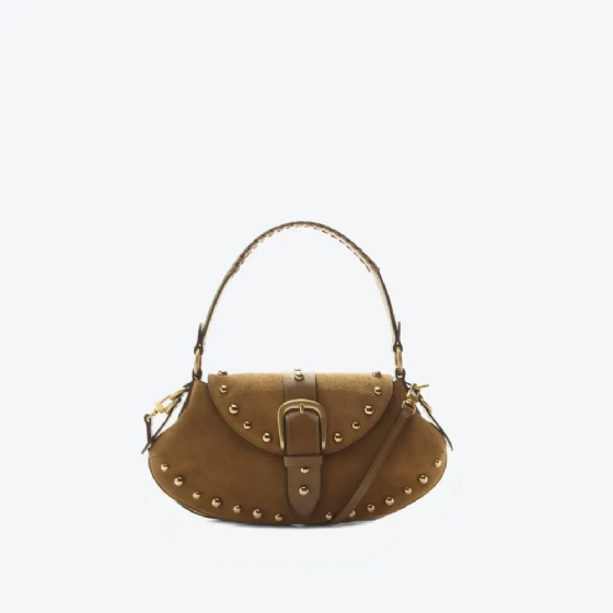 Bolsa Shoulder Lauren Camurça Média