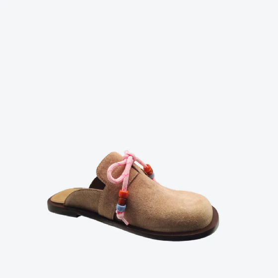 Sapato Mule Camurça