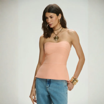 Blusa Tom Q Caia Recortes
