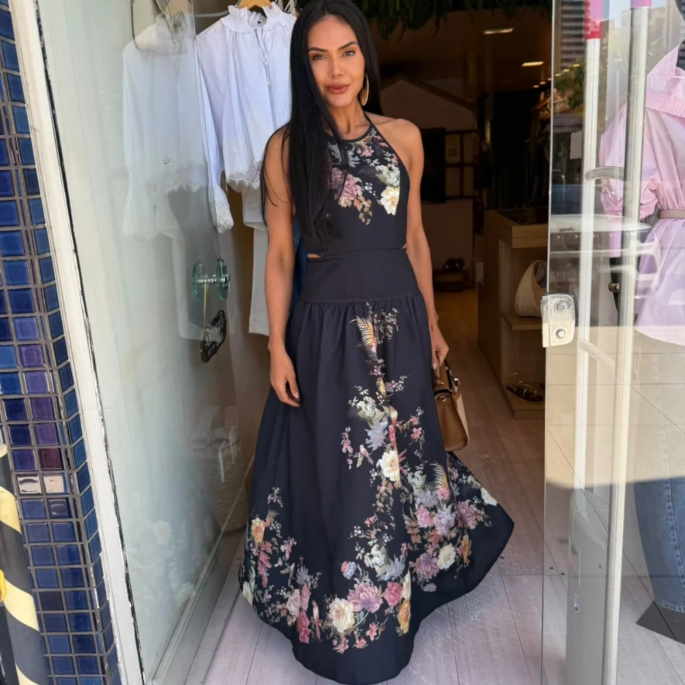 Vestido Longo Floral