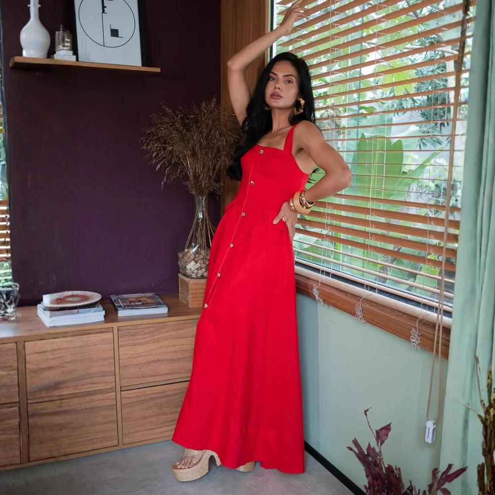 Vestido Longo Navy