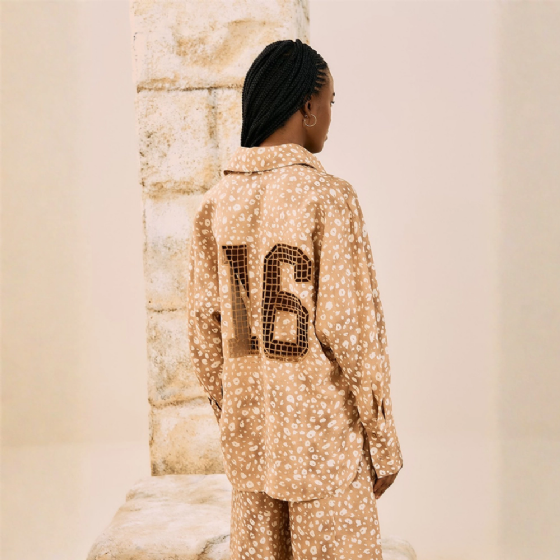 Camisa Oversized Animal Print