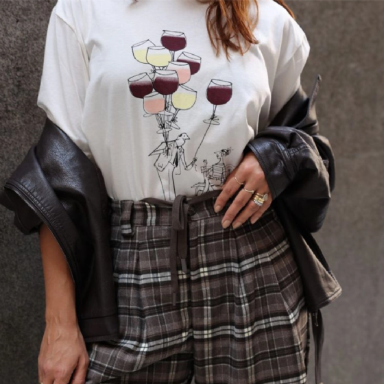 Calça Pantalona Xadrez