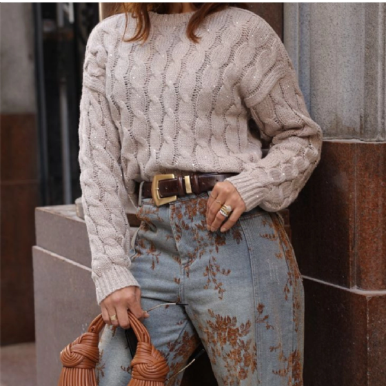 Calça Jeans Bordada