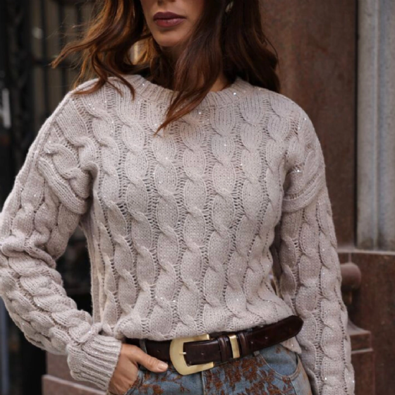 Blusa Tricot C/Detalhe Trançado
