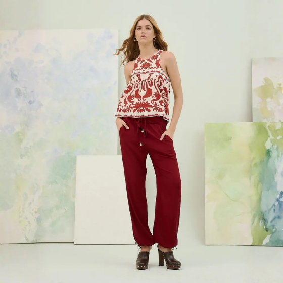 Calça Feminina C/Cordão Ajustável