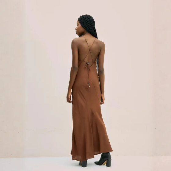 Vestido Longo Com Aplicações