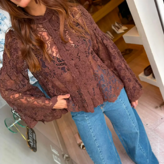 Calça Jeans B Wide Recortes