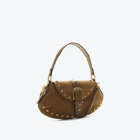 Bolsa Shoulder Lauren Camurça Média