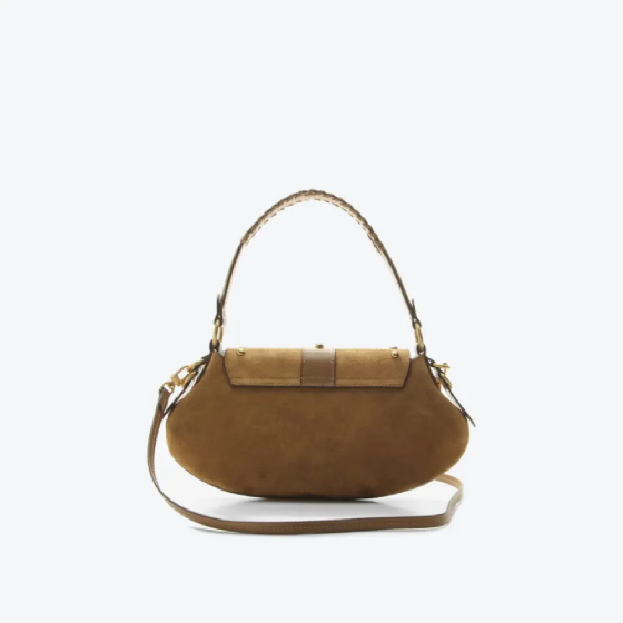 Bolsa Shoulder Lauren Camurça Média