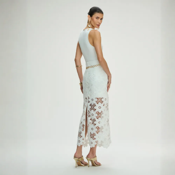 Saia Maxi Midi Renda