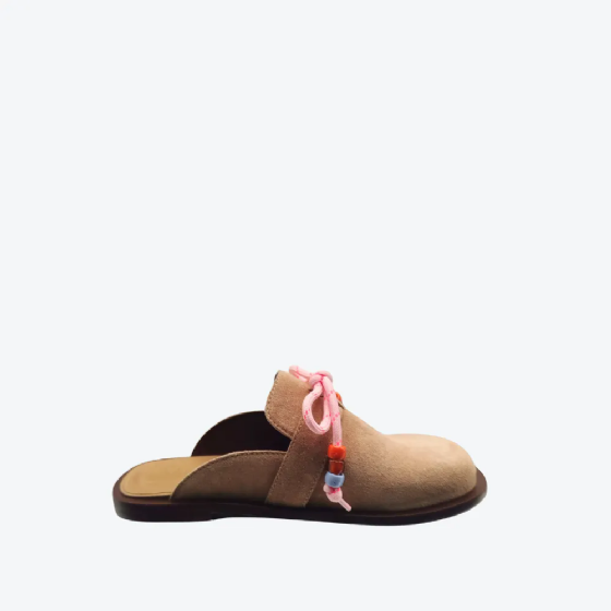 Sapato Mule Camurça