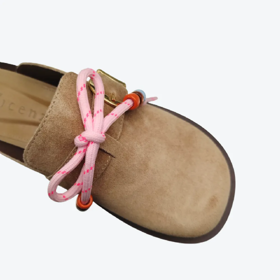 Sapato Mule Camurça