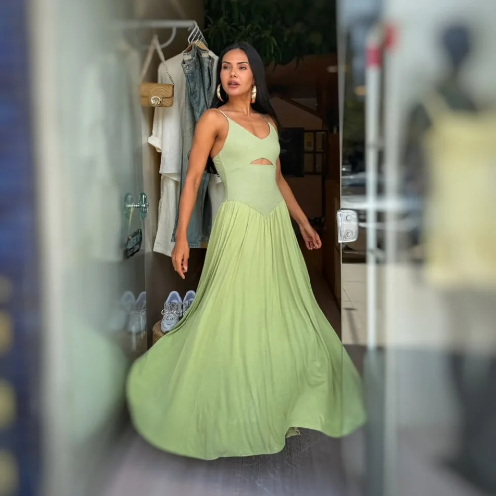 Vestido Anne Canelado