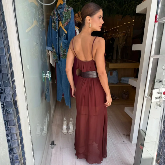 Vestido C/Bab E Transparência