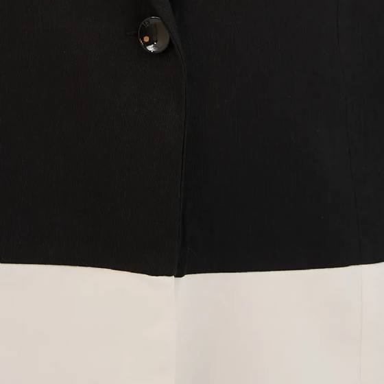 Blazer Bicolor Along Contrastante
