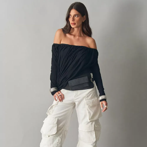 Blusa Drapeada Venus