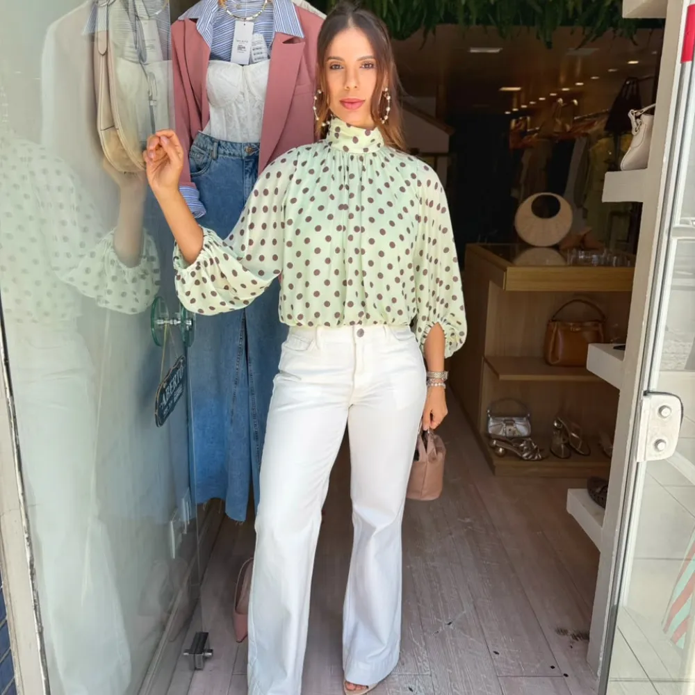 Calça Sarja C/Vinco