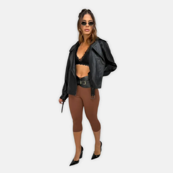 Calça Legging Capri C/Elás Na Cintura