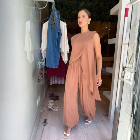Calça Aladim Crepe Flow