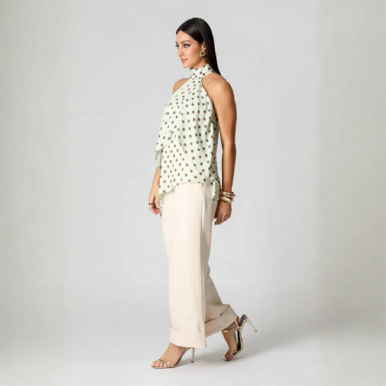Blusa Assi Poá C/Cava Americana