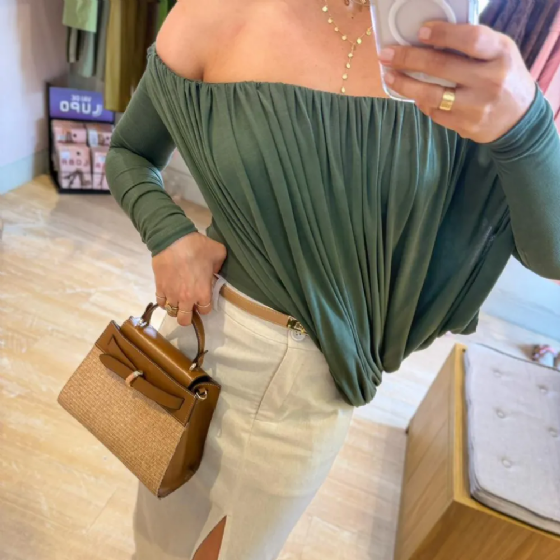 Blusa Drapeada Venus
