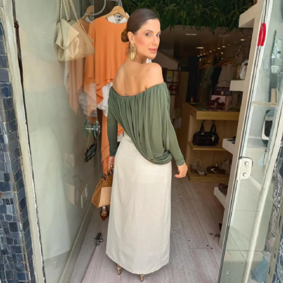 Blusa Drapeada Venus