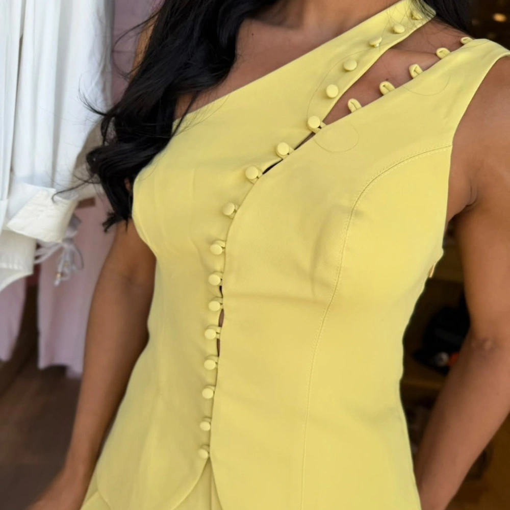 Conj Blusa/Calça Alfai Cintura Alta