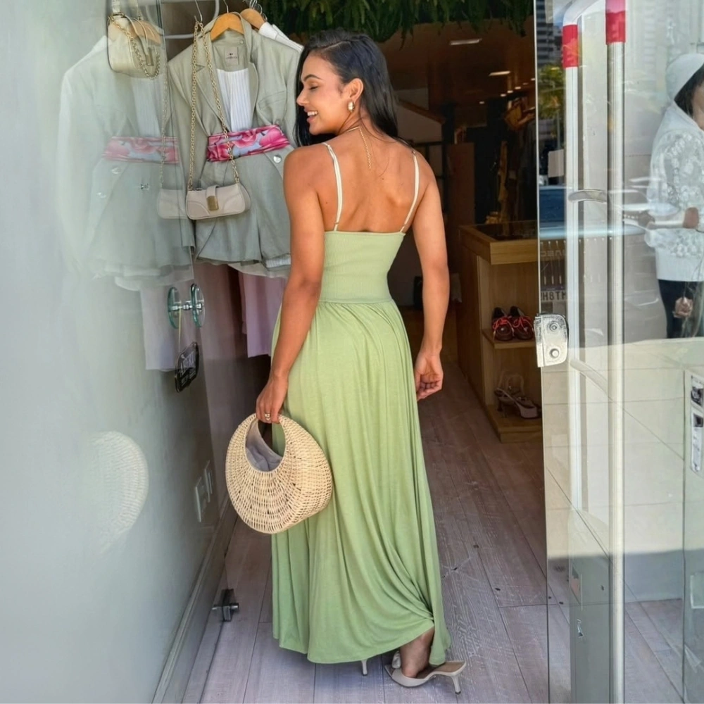 Vestido Amina Canelado