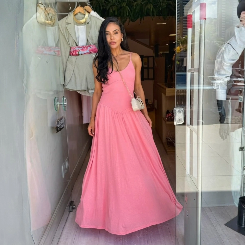 Vestido Amina Canelado