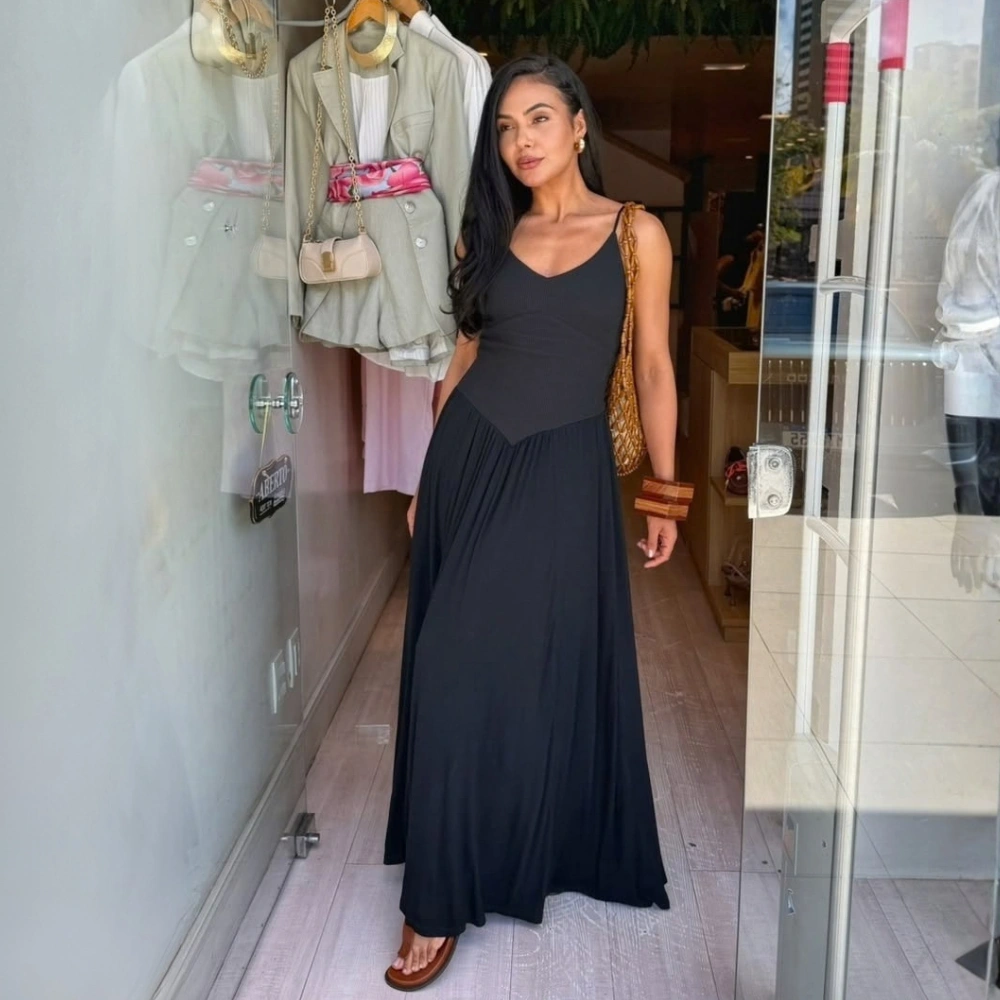 Vestido Amina Canelado